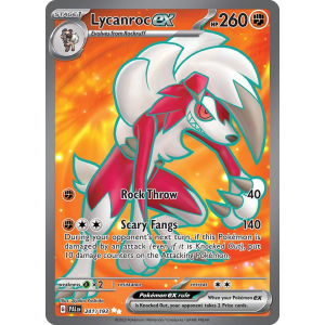 Ultra Rare Lycanroc ex 241/193 Pokemon TCG Scarlet & Violet Paldea Evolved