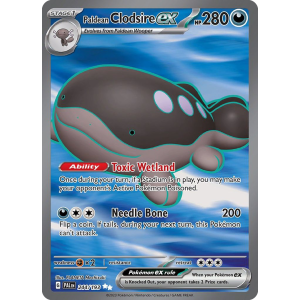 Ultra Rare Paldean Clodsire ex 244/193 Pokemon TCG Scarlet & Violet Paldea Evolved