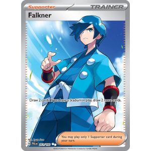 Ultra Rare Falkner 251/193 Pokemon TCG Scarlet & Violet Paldea Evolved