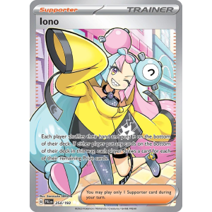 Ultra Rare Iono 254/193 Pokemon TCG Scarlet & Violet Paldea Evolved