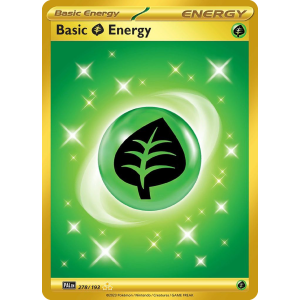 Hyper Rare Basic Grass Energy 278/193 Pokemon TCG Scarlet & Violet Paldea Evolved