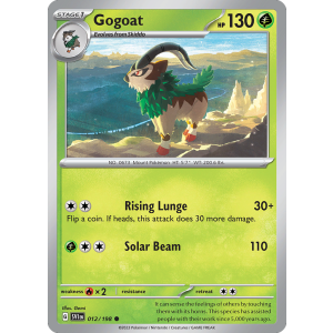 Gogoat 12/198 Pokemon TCG Scarlet & Violet Scarlet & Violet