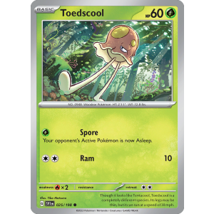 Toedscool 25/198 Pokemon TCG Scarlet & Violet Scarlet & Violet