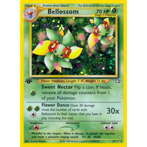 Rare Holo Bellossom 3/111 Pokemon TCG Neo Neo Genesis