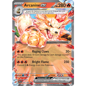 Double Rare Arcanine ex 32/198 Pokemon TCG Scarlet & Violet Scarlet & Violet