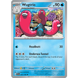 Wugtrio 57/198 Pokemon TCG Scarlet & Violet Scarlet & Violet