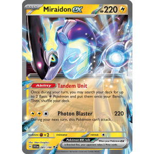 Double Rare Miraidon ex 81/198 Pokemon TCG Scarlet & Violet Scarlet & Violet