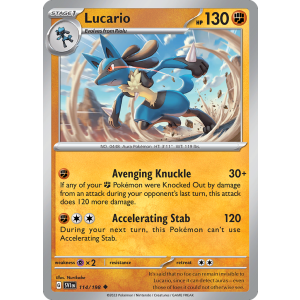 Lucario 114/198 Pokemon TCG Scarlet & Violet Scarlet & Violet