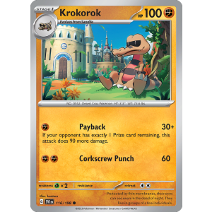 Krokorok 116/198 Pokemon TCG Scarlet & Violet Scarlet & Violet