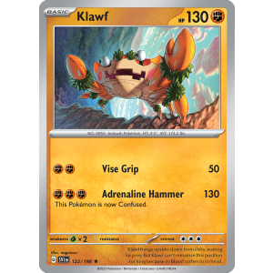 Klawf 122/198 Pokemon TCG Scarlet & Violet Scarlet & Violet