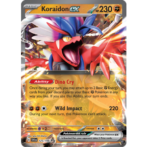 Double Rare Koraidon ex 125/198 Pokemon TCG Scarlet & Violet Scarlet & Violet