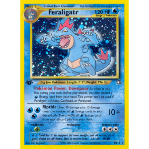 Rare Holo Feraligatr 5/111 Pokemon TCG Neo Neo Genesis