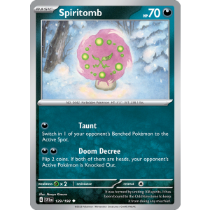 Spiritomb 129/198 Pokemon TCG Scarlet & Violet Scarlet & Violet