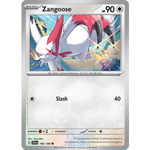 Zangoose 146/198 Pokemon TCG Scarlet & Violet Scarlet & Violet