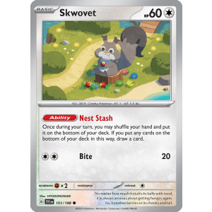 Skwovet 151/198 Pokemon TCG Scarlet & Violet Scarlet & Violet