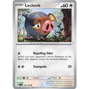 Lechonk 154/198 Pokemon TCG Scarlet & Violet Scarlet & Violet