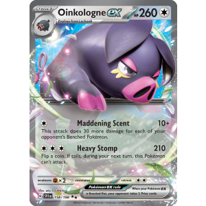 Double Rare Oinkologne ex 158/198 Pokemon TCG Scarlet & Violet Scarlet & Violet