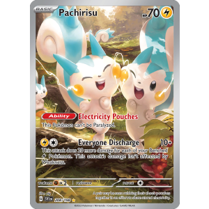 Illustration Rare Pachirisu 208/198 Pokemon TCG Scarlet & Violet Scarlet & Violet