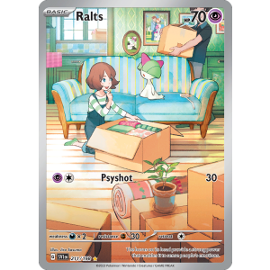 Illustration Rare Ralts 211/198 Pokemon TCG Scarlet & Violet Scarlet & Violet