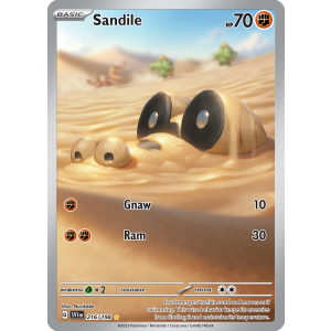 Illustration Rare Sandile 216/198 Pokemon TCG Scarlet & Violet Scarlet & Violet