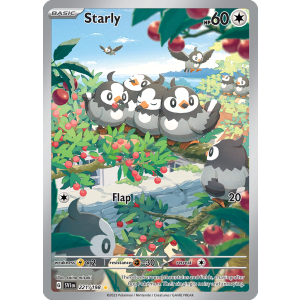 Illustration Rare Starly 221/198 Pokemon TCG Scarlet & Violet Scarlet & Violet