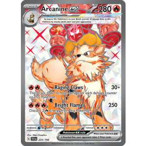 Ultra Rare Arcanine ex 224/198 Pokemon TCG Scarlet & Violet Scarlet & Violet