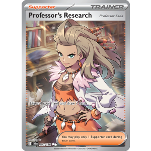 Ultra Rare Professor's Research Professor Sada 240/198 Pokemon TCG Scarlet & Violet Scarlet & Violet