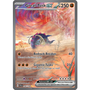 Special Illustration Rare Great Tusk ex 246/198 Pokemon TCG Scarlet & Violet Scarlet & Violet