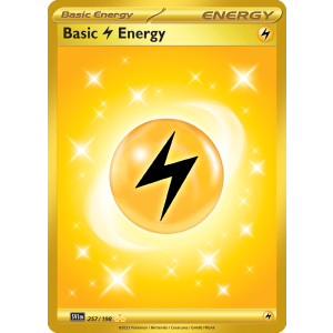 Hyper Rare Basic Lightning Energy 257/198 Pokemon TCG Scarlet & Violet Scarlet & Violet