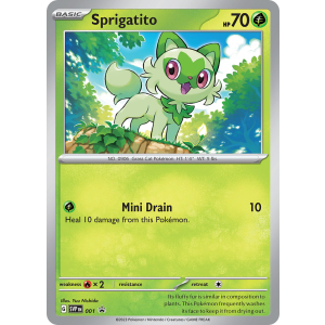 Promo Sprigatito 1/102 Pokemon TCG Scarlet & Violet Scarlet & Violet Black Star Promos