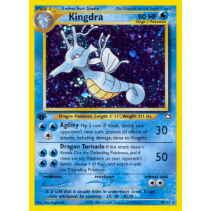 Rare Holo Kingdra 8/111 Pokemon TCG Neo Neo Genesis