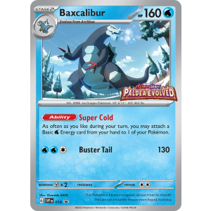 Promo Baxcalibur 19/102 Pokemon TCG Scarlet & Violet Scarlet & Violet Black Star Promos