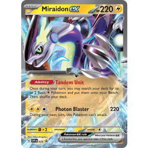 Promo Miraidon ex 28/102 Pokemon TCG Scarlet & Violet Scarlet & Violet Black Star Promos