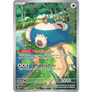 Promo Snorlax 51/102 Pokemon TCG Scarlet & Violet Scarlet & Violet Black Star Promos