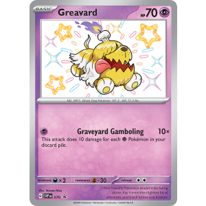 Promo Greavard 70/102 Pokemon TCG Scarlet & Violet Scarlet & Violet Black Star Promos