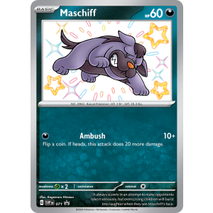 Promo Maschiff 71/102 Pokemon TCG Scarlet & Violet Scarlet & Violet Black Star Promos