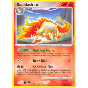 Rapidash 22/100 Pokemon TCG Diamond & Pearl Stormfront