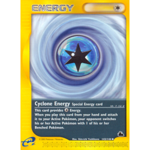 Cyclone Energy 143/144 Pokemon TCG E-Card Skyridge