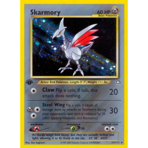 Rare Holo Skarmory 13/111 Pokemon TCG Neo Neo Genesis