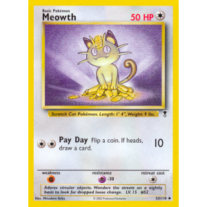 Meowth 53/110 Pokemon TCG Other Legendary Collection