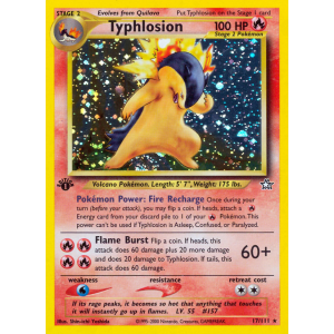 Rare Holo Typhlosion 17/111 Pokemon TCG Neo Neo Genesis