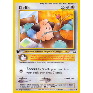 Cleffa 20/111 Pokemon TCG Neo Neo Genesis