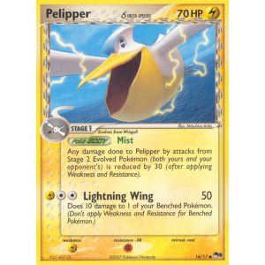 Pelipper 14/17 Pokemon TCG POP POP Series 5