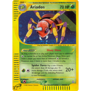 Rare Holo Ariados H3/147 Pokemon TCG E-Card Aquapolis