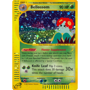 Rare Holo Bellossom H5/147 Pokemon TCG E-Card Aquapolis