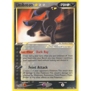 Umbreon 17/17 Pokemon TCG POP POP Series 5