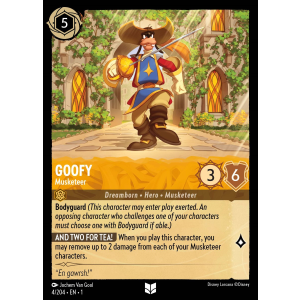 Goofy - Musketeer 4/204 Disney Lorcana TCG The First Chapter