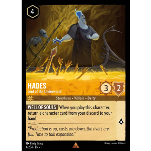 Hades - Lord of the Underworld 6/204 Disney Lorcana TCG The First Chapter