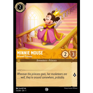 Minnie Mouse - Beloved Princess 13/204 Disney Lorcana TCG The First Chapter