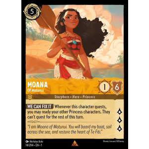 Moana - Of Motunui 14/204 Disney Lorcana TCG The First Chapter